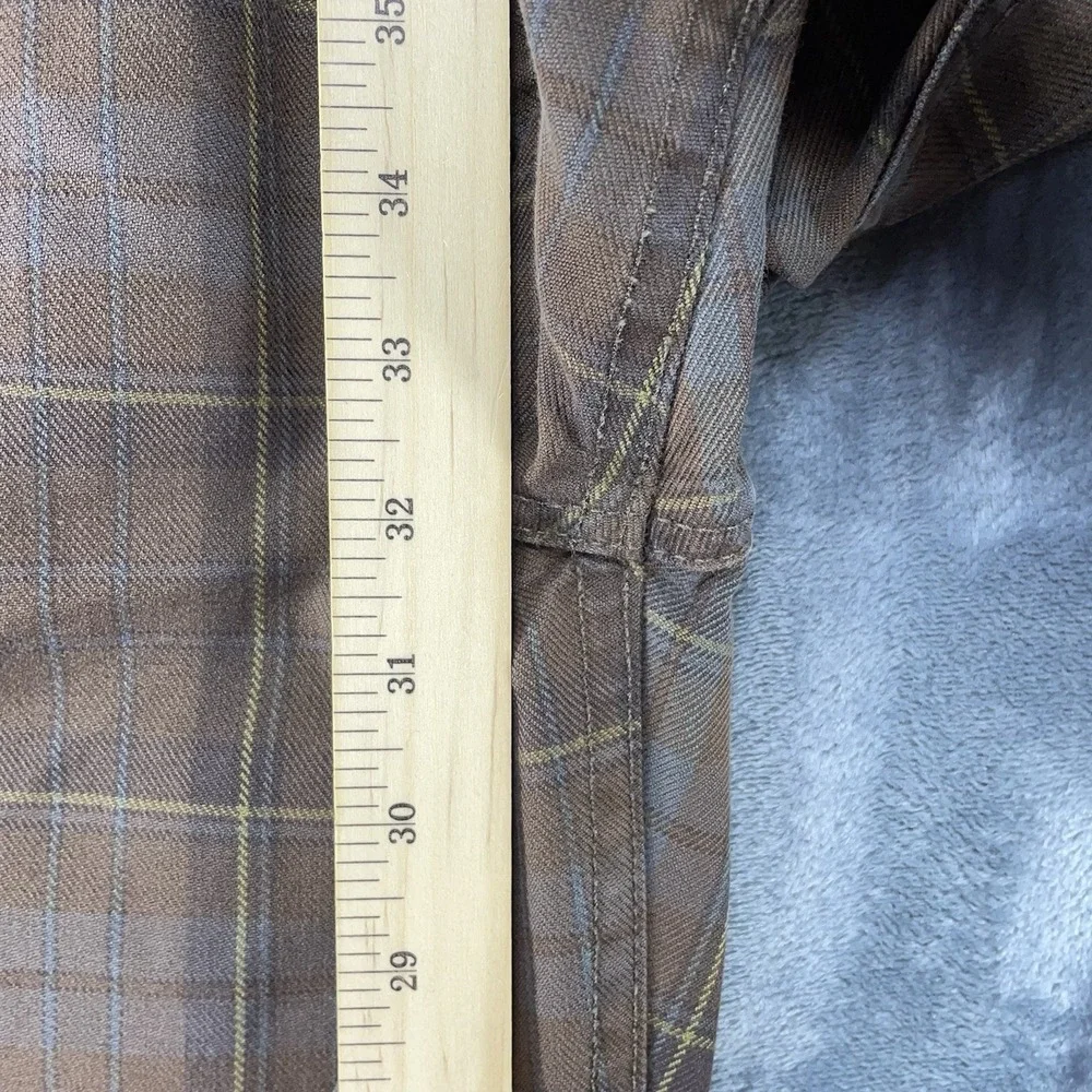7 For All Mankind Mens 36x32 Dylan Straight Leg Jeans Plaid Denim Pants USA Made